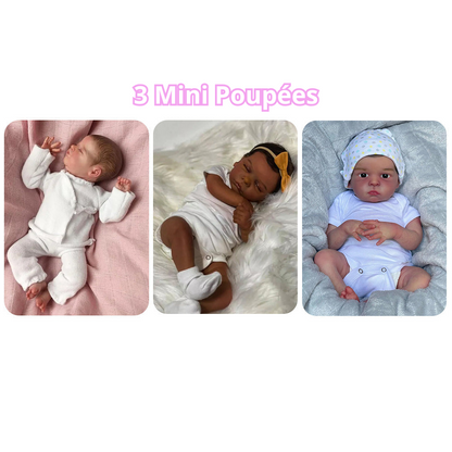 (PROMOTION EXCLUSIVE) Mini Poupée Bébé Reborn - (Recevez des tenues GRATUITES)